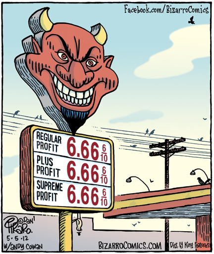 Bizzaro Cartoon 666
