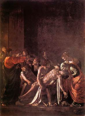 Caravaggio - Jesus Raises Lazarus from the Dead (John 11)