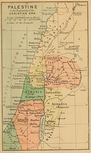 Map of Israel in First Century